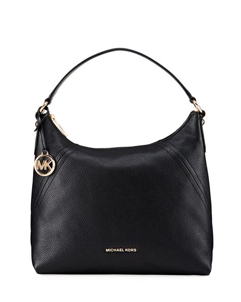 michael kors aria large leather shoulder handbag|michael kors shoulder bag.